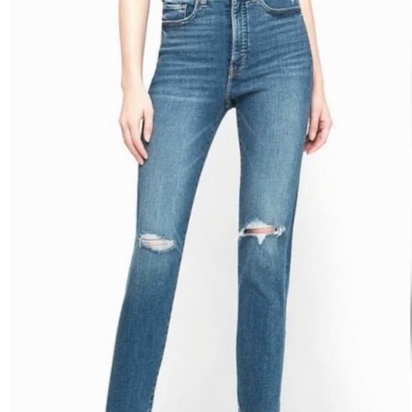 Express Slim Ankle Super High Rise Jeans Size 6 - Picture 6 of 6